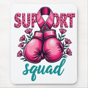 Support Squad Breast Cancer Awareness Gloves Box Mouse Mat