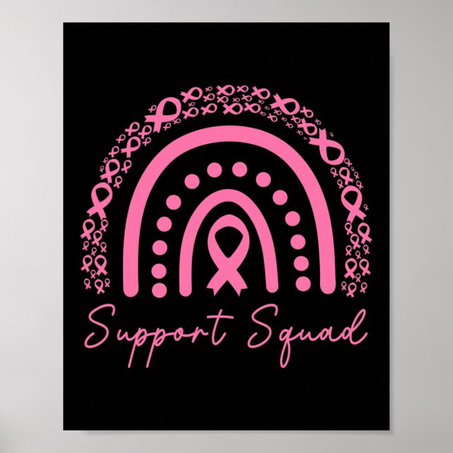 Support Squad Breast Cancer Awareness Husband Pink Poster (Front)