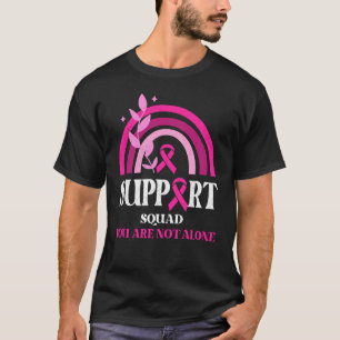Support Squad Breast Cancer Awareness Leopard Pink T-Shirt