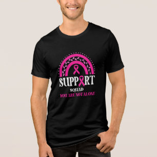 Support Squad Breast Cancer Awareness Leopard Pink Tri-Blend Shirt