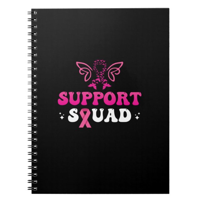 support squad breast cancer awareness notebook (Front)