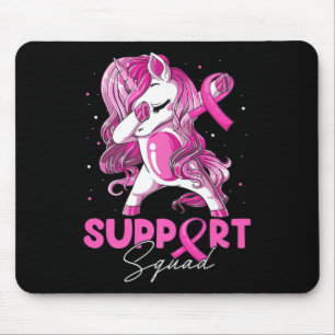 Support Squad Breast Cancer Awareness Pink Dabbing Mouse Mat
