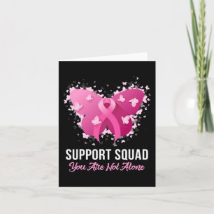 Support Squad Breast Cancer Awareness Pink Ribbon  Card