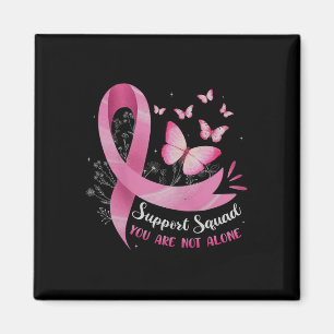 Support Squad Breast Cancer Awareness Pink Ribbon Magnet