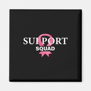 Support Squad Breast Cancer Awareness Pink Ribbon  Magnet