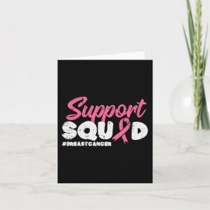 Support Squad Breast Cancer Awareness Ribbon Men W Card