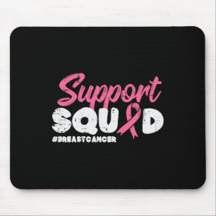 Support Squad Breast Cancer Awareness Ribbon Men W Mouse Mat
