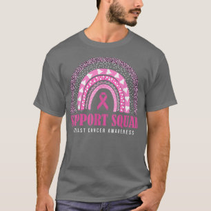 Support Squad Breast Cancer Awareness Ribbon Pink T-Shirt