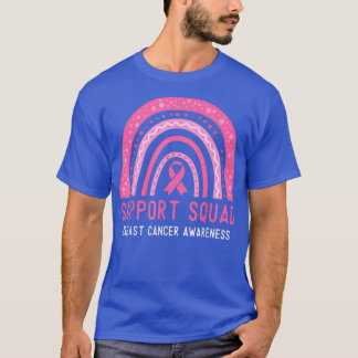 Support Squad Breast Cancer Awareness Ribbon Pink  T-Shirt