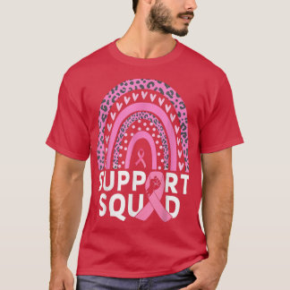 Support Squad Breast Cancer Awareness Survivor Pin T-Shirt