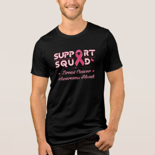 Support Squad-Breast Cancer  Awareness T-shirt Tri-Blend Shirt