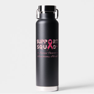 Support Squad-Breast Cancer  Awareness Water Bottle