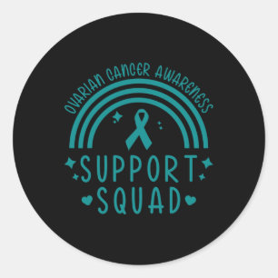 Support Squad Breast Cancer - In October We Wear T Classic Round Sticker