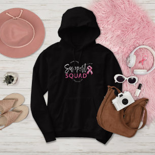 Support Squad Breast Cancer Pink Ribbon Hoodie