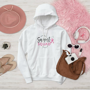Support Squad Breast Cancer Pink Ribbon Hoodie
