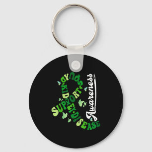 Support squad butterfly kidney disease awareness key ring