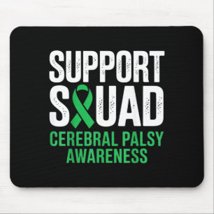 Support Squad Cerebral Palsy Awareness Green Mouse Mat