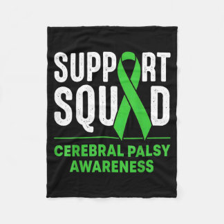 Support Squad Cerebral Palsy Awareness Month CP Fleece Blanket