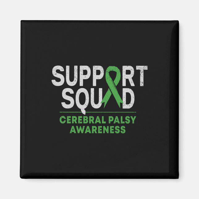 Support Squad Cerebral Palsy Awareness Month Cp Gr Magnet (Front)