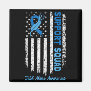 Support Squad Child Abuse Prevention Awareness Magnet