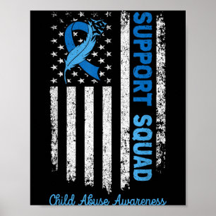 Support Squad Child Abuse Prevention Awareness Poster