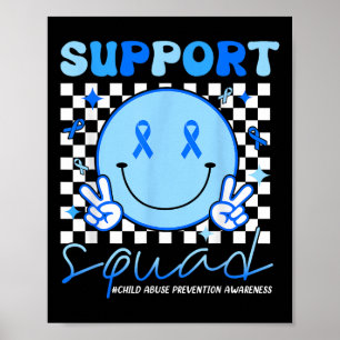 Support Squad Child Abuse Prevention Awareness Smi Poster