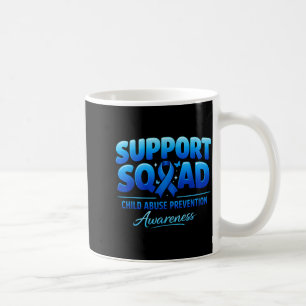 Support Squad Child Prevention Awareness Blue Coffee Mug