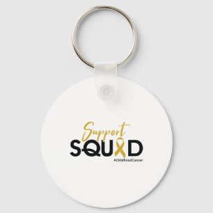 Support Squad - Childhood Cancer Awareness 1  Key Ring