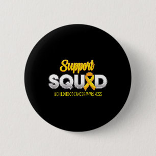 Support Squad Childhood Cancer Awareness For Women 6 Cm Round Badge