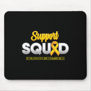 Support Squad Childhood Cancer Awareness For Women Mouse Mat