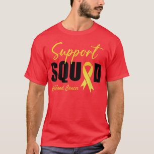 Support Squad Childhood Cancer Awareness Golden Ri T-Shirt
