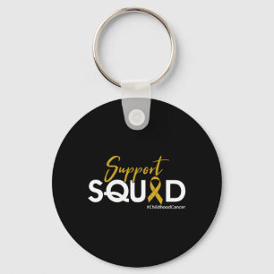 Support Squad - Childhood Cancer Awareness Key Ring