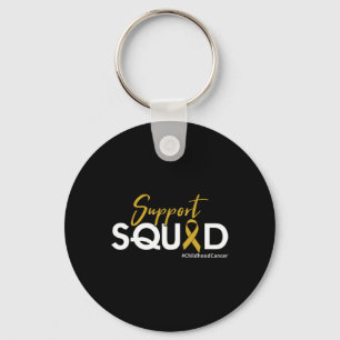 Support Squad - Childhood Cancer Awareness  Key Ring