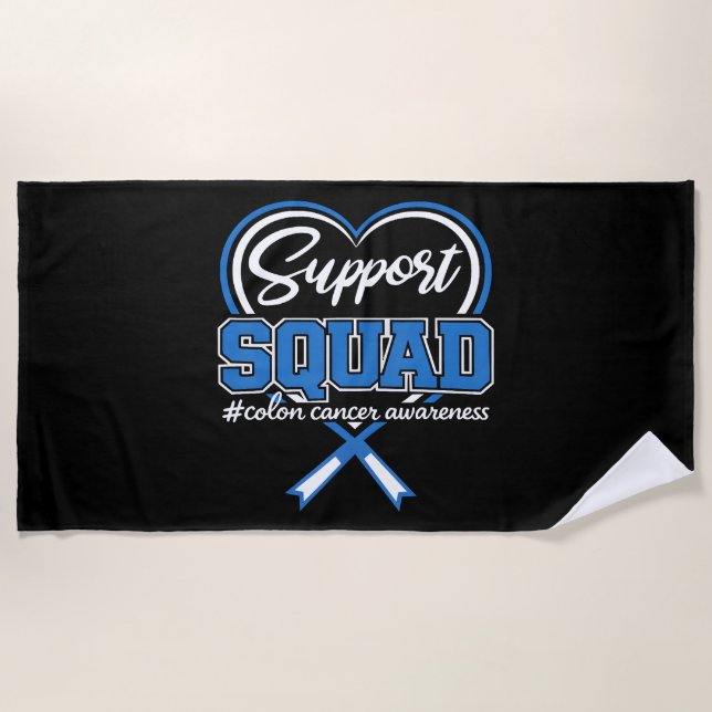 Support Squad Colon Beach Towel (Front)