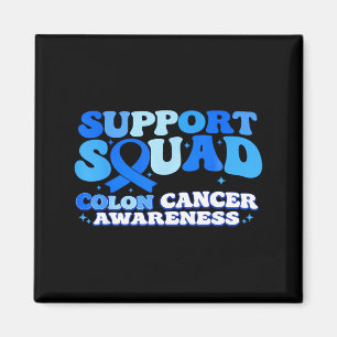 Support Squad Colon Cancer Awareness Colourectal Magnet