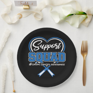 Support Squad Colon Paper Plate