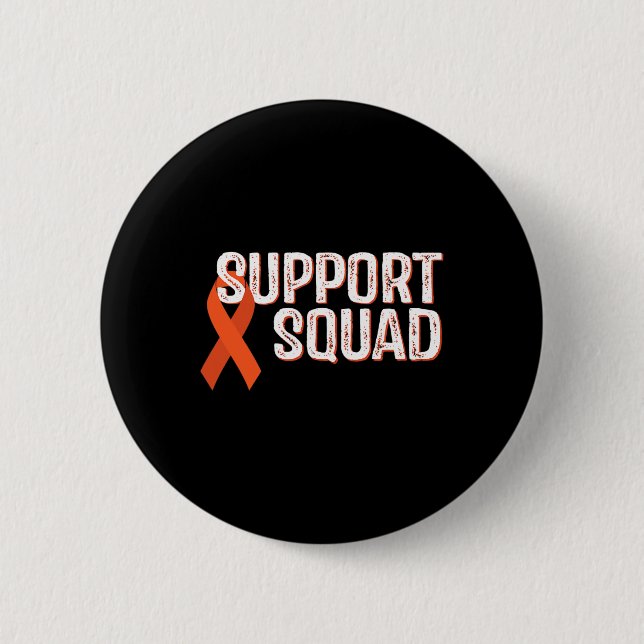 Support Squad Complex Regional Pain Syndrome Aware 6 Cm Round Badge (Front)