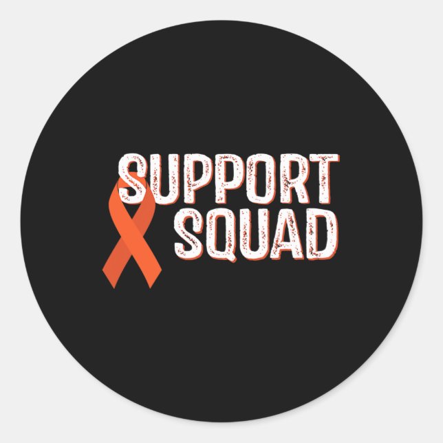 Support Squad Complex Regional Pain Syndrome Aware Classic Round Sticker (Front)