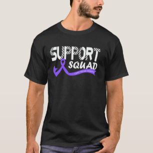 Support Squad Cystic Fibrosis Awareness Ribbon Pur T-Shirt