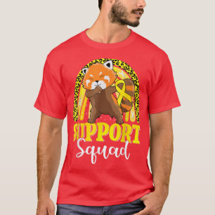 Support Squad Dabbing Red Panda Rainbow Childhood T-Shirt