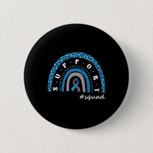 Support Squad Diabetes Rainbow T1d T2d Warrior  6 Cm Round Badge