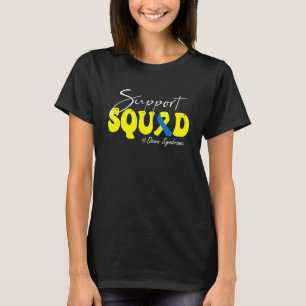 Support Squad Down Syndrome Awareness Yellow & Blu T-Shirt