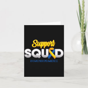 Support Squad Downs Syndrome Awareness T21 Hope Card