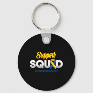 Support Squad Downs Syndrome Awareness T21 Hope Key Ring