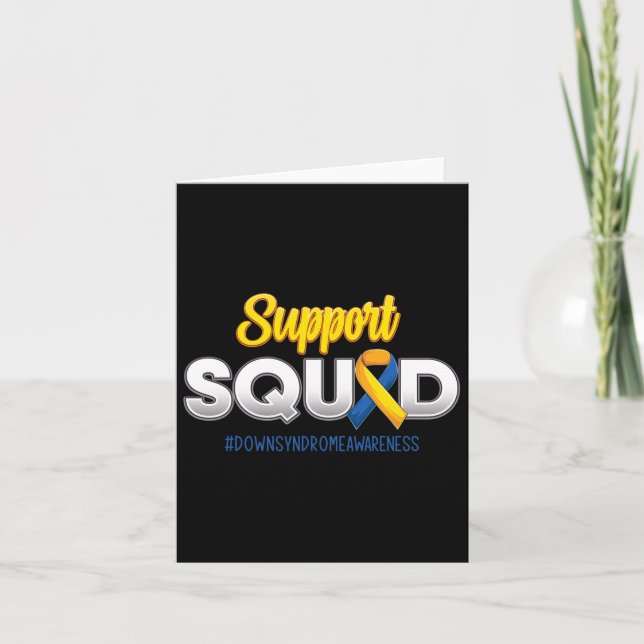 Support Squad Down's Syndrome Awareness T21 Hope W Card (Front)