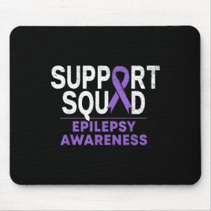 Support Squad Epilepsy Awareness Month Family Purp Mouse Mat