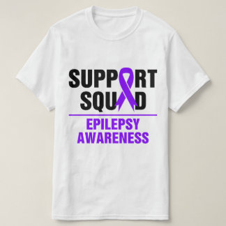 Support Squad Epilepsy Awareness Month Family  T-Shirt