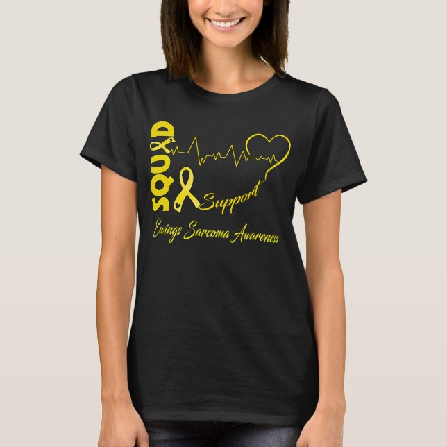 Support Squad EWINGS SARCOMA AWARENESS T-Shirt (Front)