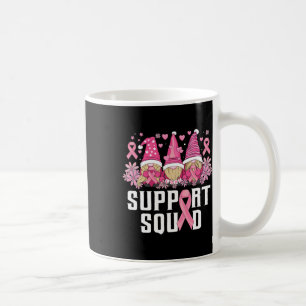 Support Squad Family Gnomes Breast Cancer Awarenes Coffee Mug