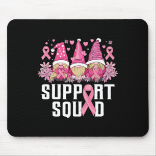 Support Squad Family Gnomes Breast Cancer Awarenes Mouse Mat